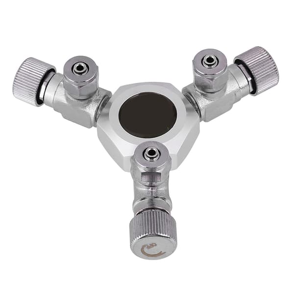 Akvarium CO2 Splitter Ventil Multi Vejs Akvarieregulator 3 Vejs