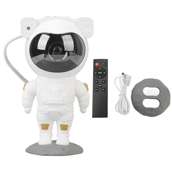 Projektorlys Astronaut Robotlampe Fjernkontroll Astronautlys USB for innredning i soverommet
