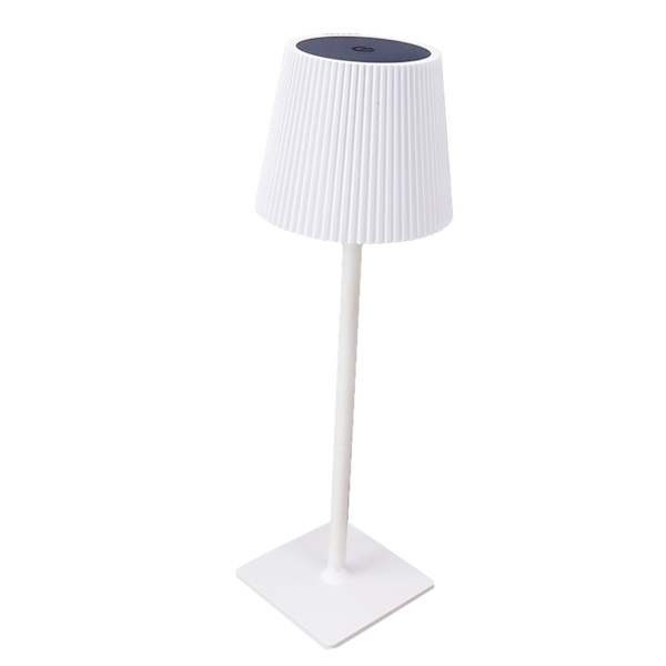 Sladdlös LED-bordslampa Metall Touch-bordslampa Bärbar Uppladdningsbar 3 färgtemperaturer Vit