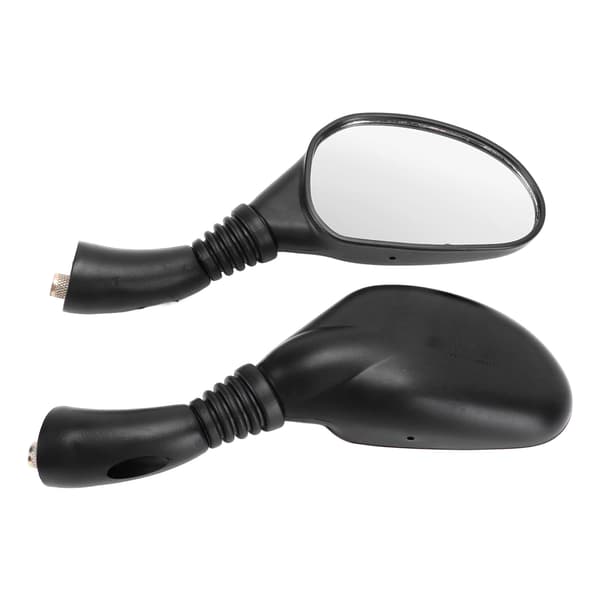 Pair Motorcycle Rearview Mirrors Reflectors Universal Replacement for GY6 150cc Mopeds Scooters ATVs