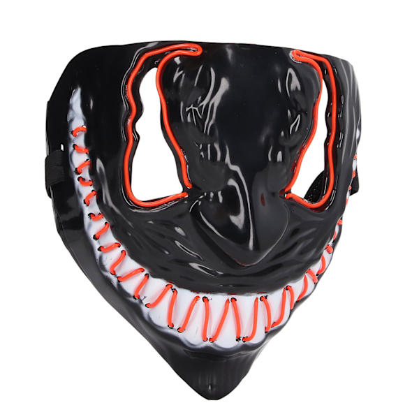 Halloween Light Up Masks 3 ljuseffekter Skrämmande LED Neon Mask Halloween kostym för vuxna Barn Män Kvinnor