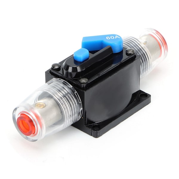 Auto 12V 60 Amp Bil Båd Audio Manuel Reset Strømafbryder Switch Sikring Support