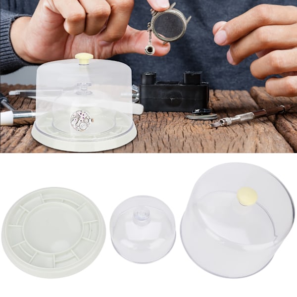Plastklocka Dammskydd Guard Tray Watch Reparationsskyddsverktyg Tillbehör