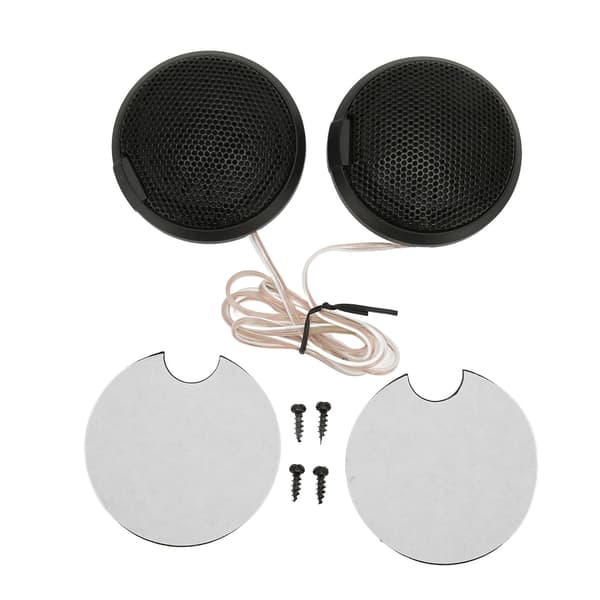 Car Mini Dome Tweeter 20W 105dB Round Speaker Stick On Flush Universal Accessory
