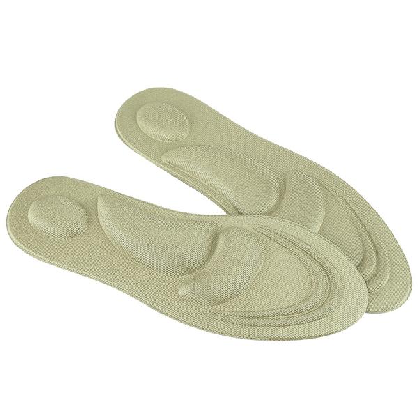Ortotiska innersula Flat Feet Arch Support Memory Foam Insole Shoe Pad Comfort Gold för kvinnor
