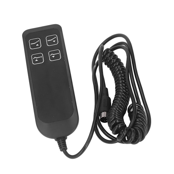 Svart Electric Power Recliner Switch Enkel användning Elektrisk soffkontroll 4-knappar 5-stift för hemmakontor