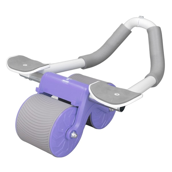 Automatiskt rebound maghjul med armbågsstöd Styrketräning Intelligent Display Core Workout Roller Lila