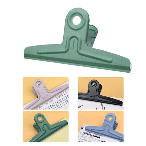 Stor binders 20 cm lang rustfritt stål binders Stor binders Kompatibel med perm Tegnebrett Matpose Perm lysegrønn[LD] light green