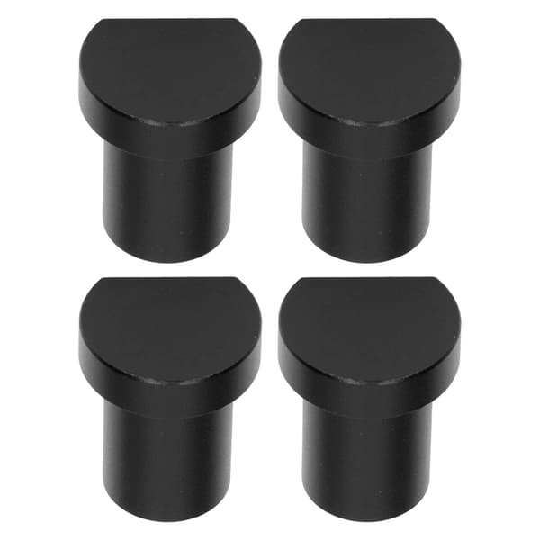 4pcs Woodworking Desktop Limit Blocks Multifunctional Workbench Peg Brake Stop 20mm Diameter Black