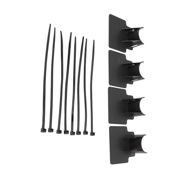 Simbassängrörhållare Justerbar design Robust ABS Enkel installation Simbassängslanghållare Svart