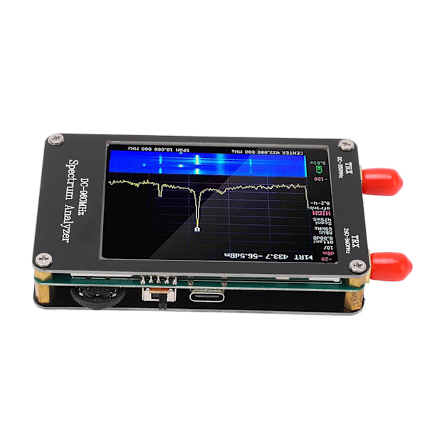Spectrum Analyzer MF HF VHF UHF Input 4 lägen 2,8 tums pekskärm Bärbar Spectrum Analyzer Signal Generator