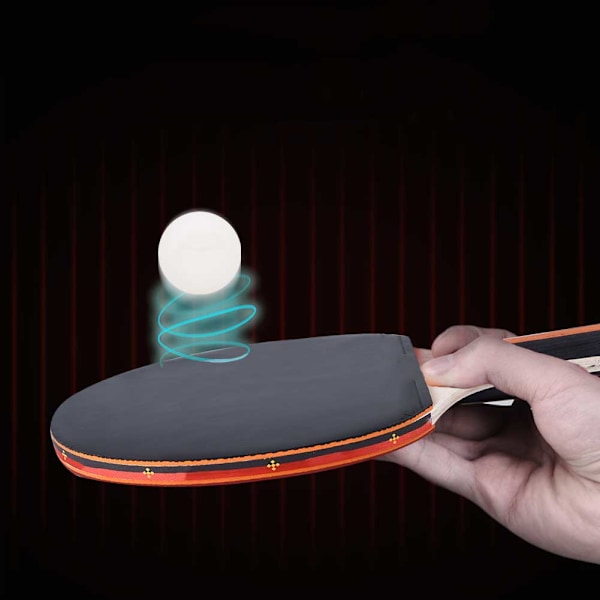 6 stk Standard Holdbar ABS Trening Ping Pong Tennisballer (Hvite)
