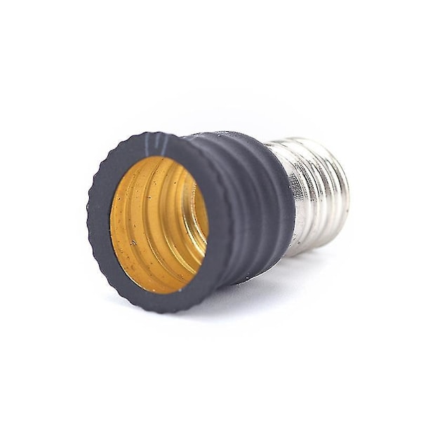 Svart E12 till E14 LED-lampa Konverteradapter - 2 st