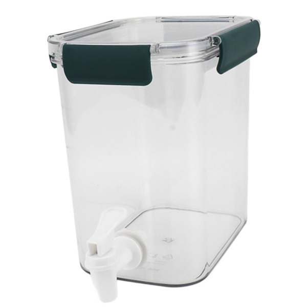 Kylskåp Kallvattenkokare 3,5L med kran Multifunktionell PET Ekonomisk Praktisk Kylskåp Dryckesautomat för fest Dryck Juice Iced Tea Grön