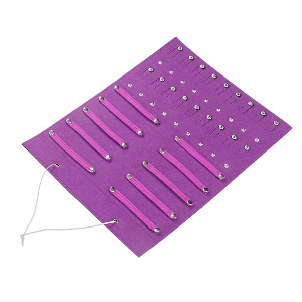 Hårbånd Oppbevaringsholder Jenter Filt Veggmontert Hårbåndsholder Organizer for Hårspenner Tilbehør Lilla