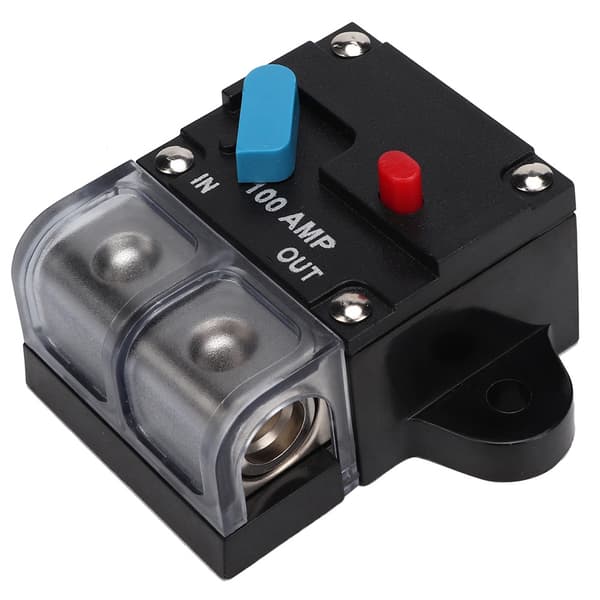 80A 300A Car Resettable Circuit Breaker Self-Reset Fuse Manual Reset Button (100A)