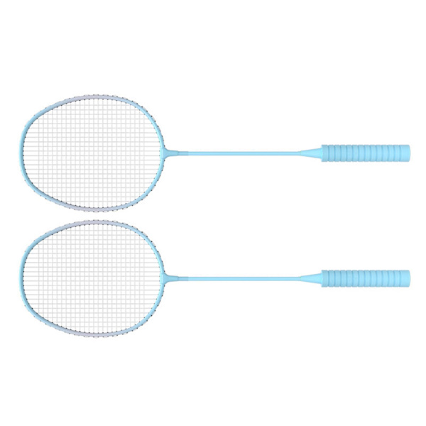 Badmintonracketset för utomhusspel på bakgården inklusive 2 racketar 3 nylonfjädrar 1 bärväska för nybörjare Vuxna Grön