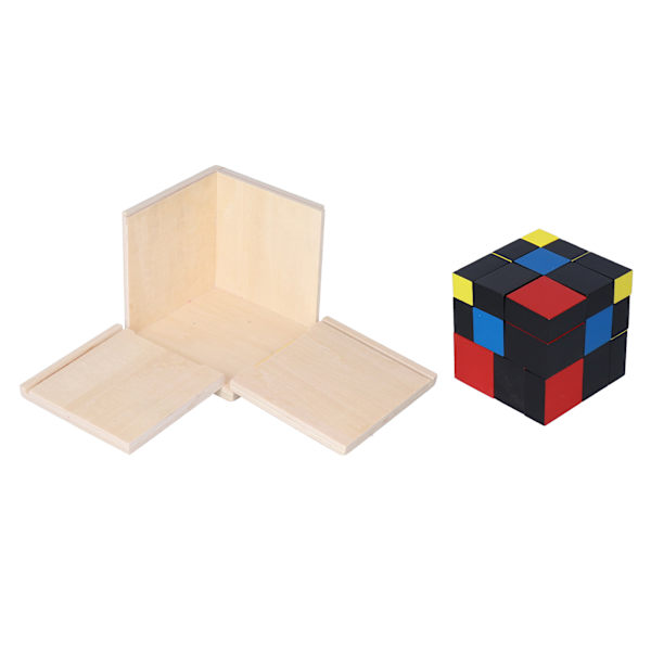 Puupalikat Trinomial-palikat Ilmaisu Lajittelupalikat Puzzle-lelut Varhaiskasvatukseen Trinomial