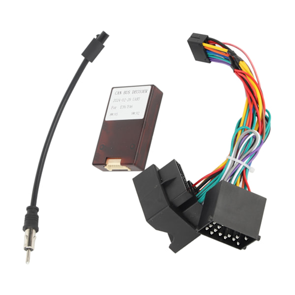 Auton virtajohtosarja Audio-kaapeliadapteri Canbus-laatikolla Korvaa F30/F10/X5/E46/E39/E53
