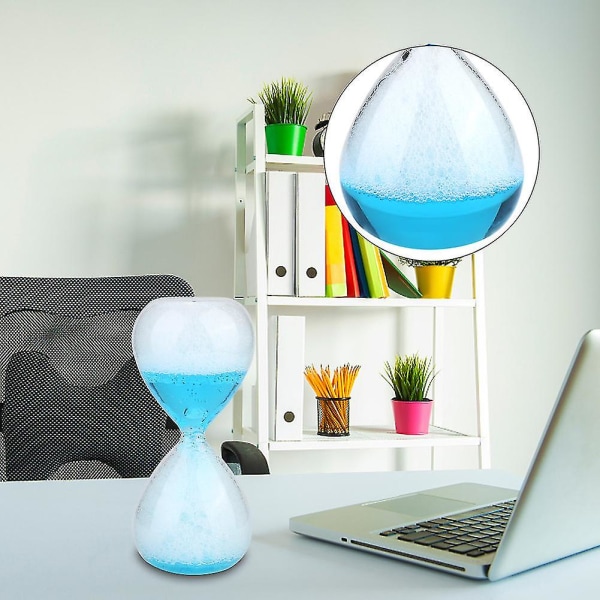 Magisk Bubble Timeglass Kontor Hjemmebord Skrivebord Tilbehør Dekorasjon Timer Gaver (5,5 * 14 cm)