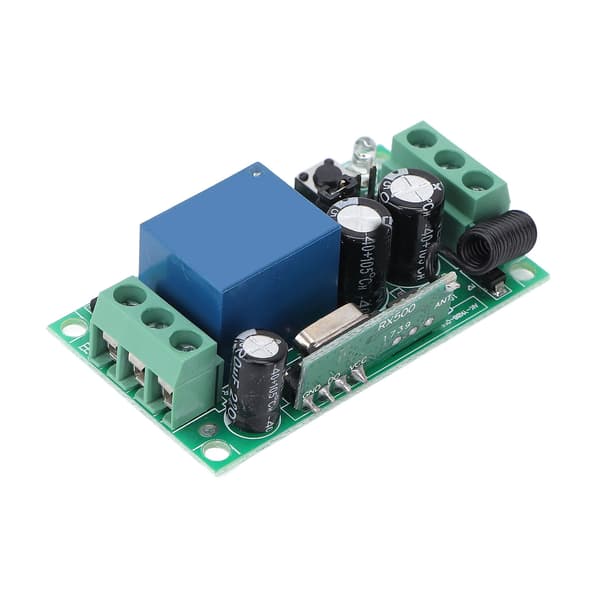 Mini Relé Trådløs Bryter DC 24V 1CH 10A Universal Læringskode Mottaker for Lys