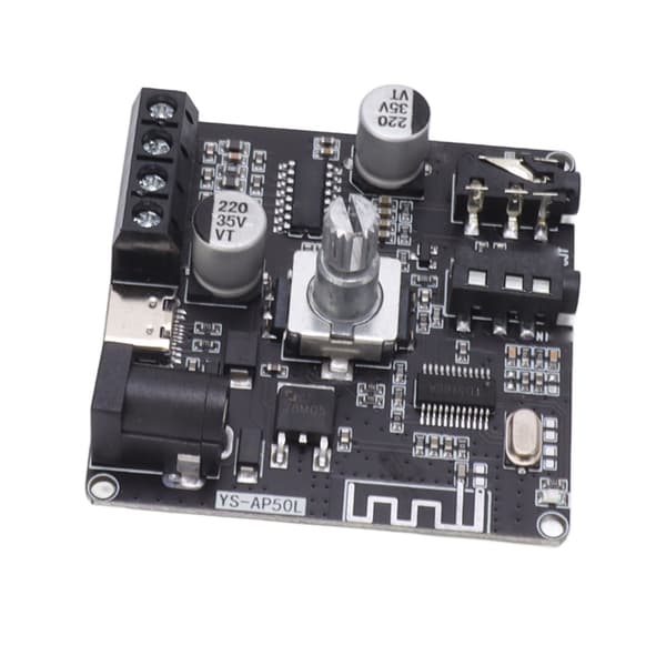Bluetooth Amplifier Board High Power Dual Channel Stereo Digital Amplifier Module 2x50W DC12‑24V