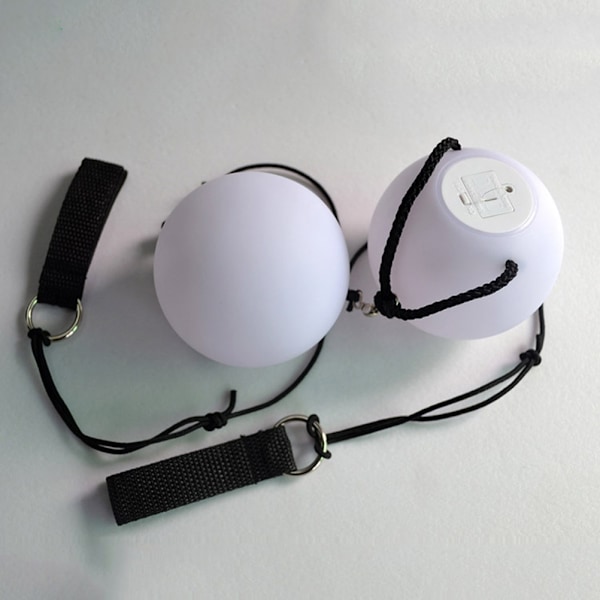 2 st Poi Balls LED Ball Balls 9 Mode 7 Color Light Poi Ball