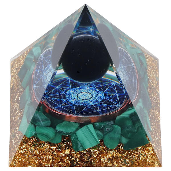Orgone Pyramid Utsökt Healing Energiserade ädelstenar Pyramider för hemmakontor sovrum