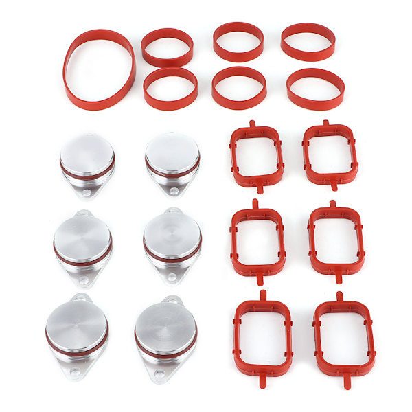 Swirl Blanks Flaps Reparations Sæt med Indsugningspakninger 11617790198 Passer til E38 E39 E46 E53 E60 Diesel