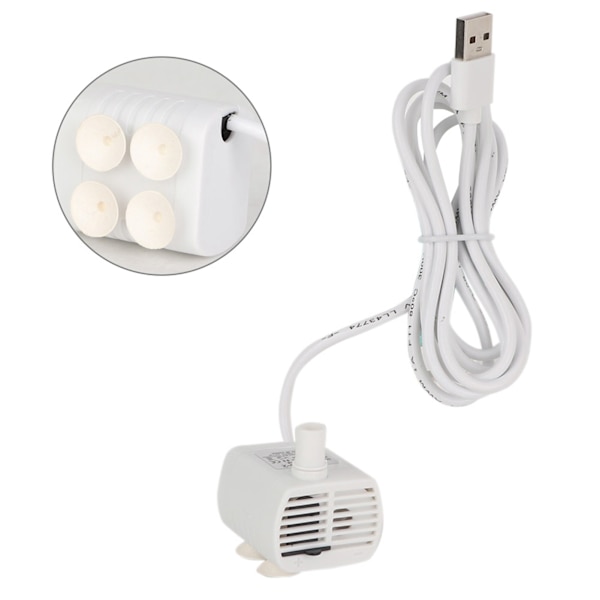 Mini USB Dränkbar Vattenpump Akvarium Husdjur Vattendispenser