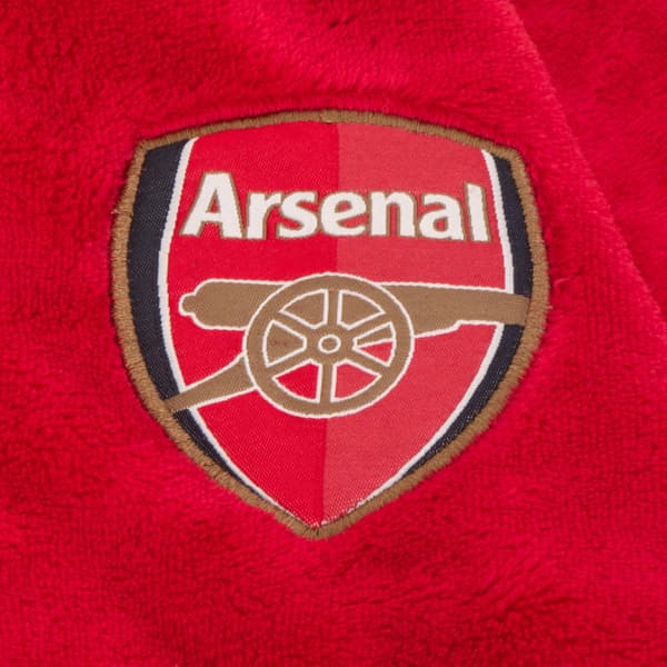 Badekåpe for gutter, hettefleece, offisiell fotball Red 7-8 Years