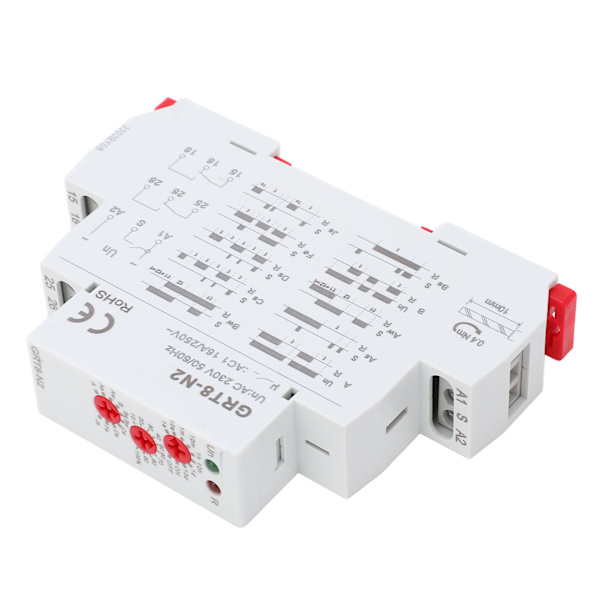 Multifunction Time Relay Flame Retardant Housing LED Indicator Light Electronic Repeating Relay AC 230V
