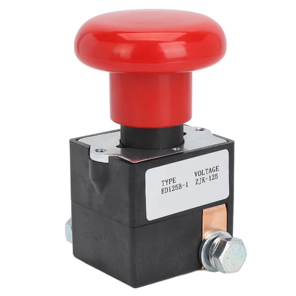 Emergency Button Switch DC80V Reliable Emergency Stop Switch Replacement for Albright Electric Stacker Forklift Pallet Car 125A