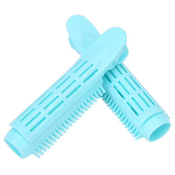 2 stk Hårklemmer Hår Volumgivende Curling Roller Naturligt Fluffy Hårklemme Styling Tool Blå