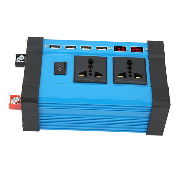 500W Modifisert Sinus Inverter Solomformer med Smart Dobbel LCD-Skjerm 4 USB 4.2A Hurtigladingsporter 12V til 220V