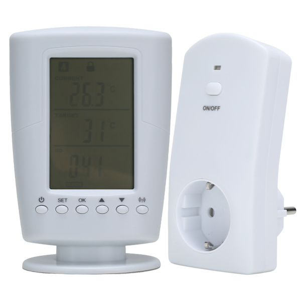 Wireless Thermostat Socket Multifunctional Automatic Programmable Digital Temperature Control Socket for Home Use EU Plug 230V