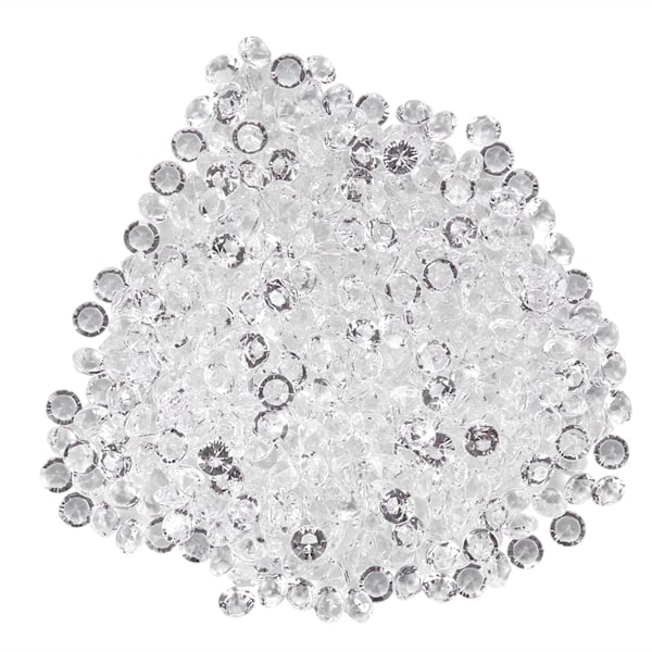 Transparente akrylperler Bryllupsfest DIY-pynt Vakkert Tilbehør Dekor (8mm 1000stk)