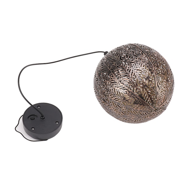 5.9in Solar Lantern Garden LED Solar Hängande Lights Round Wheat Lights for Pathway Yard
