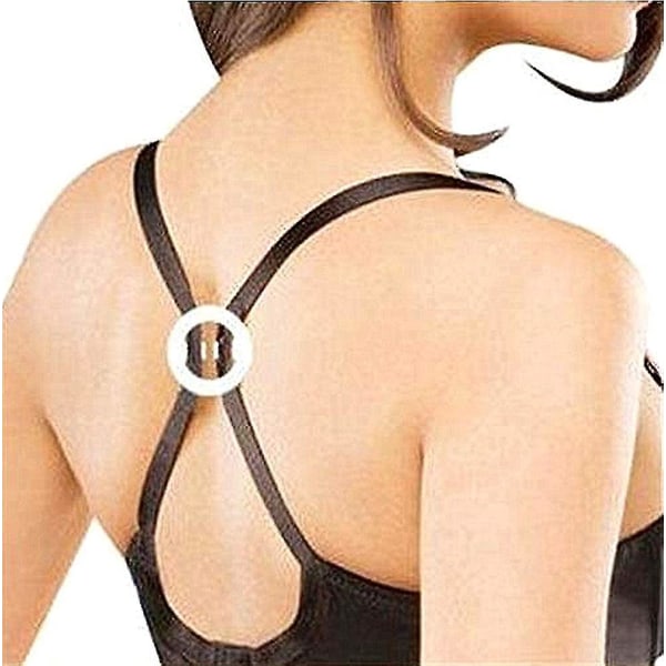 3-pack halkfri elastisk bh-bandhållare för kvinnor och 12 bh-remsklämmor