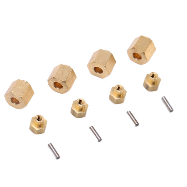 Messinki 7MM pyörän Hex-jatkoadapteri Axial SCX24 AXI900811/24 RC-auton päivitysosiin