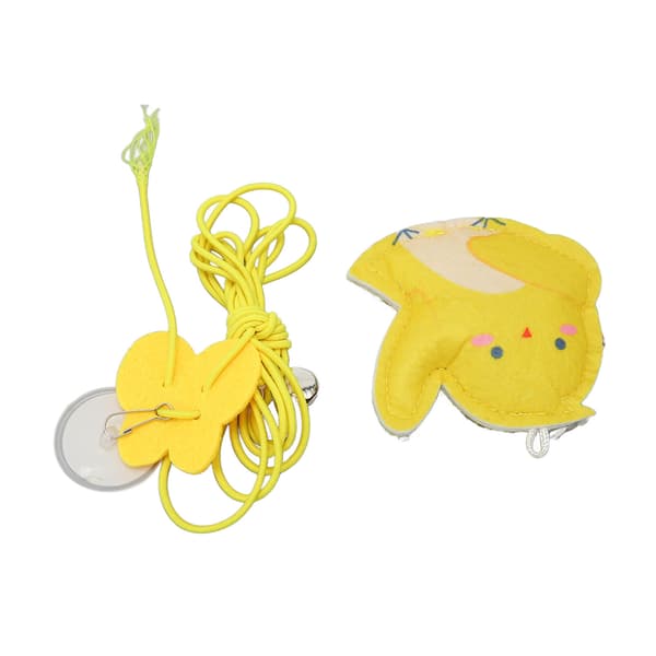 Hanging Door Interactive Cat Toy Felt Chicken Shape Adjustable Fun Cat Teasing Toy for Home