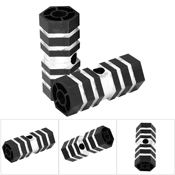 Bagakselpinde Cykelpinde i Aluminiumlegering BMX-pinde (sorte)