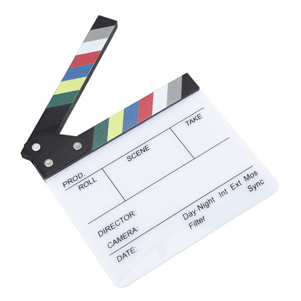 Elokuva Klappitaulu Ohjaaja Elokuva Clapper Board Klappitaulu Fotorekvisiitta Koristeluun 20x19,5 cm / 7,87x7,68in