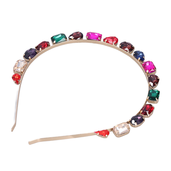 Rhinestone Hårbøyle Premium Materiale Høy Holdbarhet Komfortabel Bruk Lyse Farger Hårbånd Fargerik CHT-714