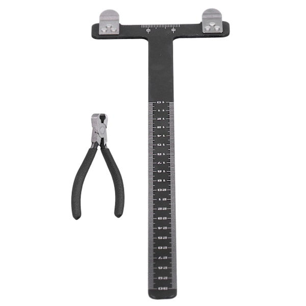 Bueskydningslineal af aluminiumslegering Recurve/Compound Bow T-formet buemålingsværktøjssæt
