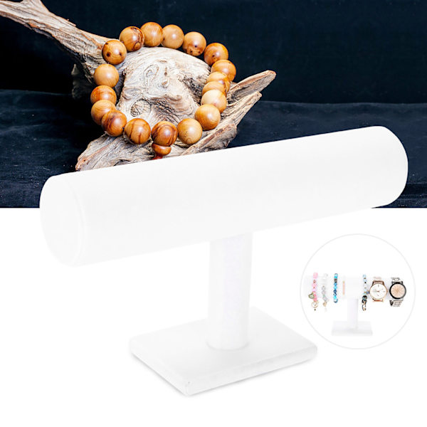 Smykke T-Stativ Visning Holder Klokker Armbånd Display Organizer Stativ Holder