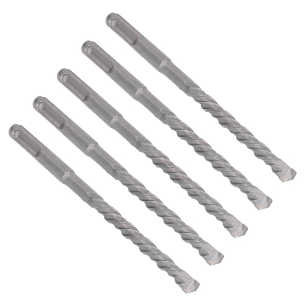 5 st Hammarborrkrona 160 mm Längd 2 räfflor Självcentrerande hårdmetallspets slagborr för tegelsten Betong 10 mm/0,39 tum