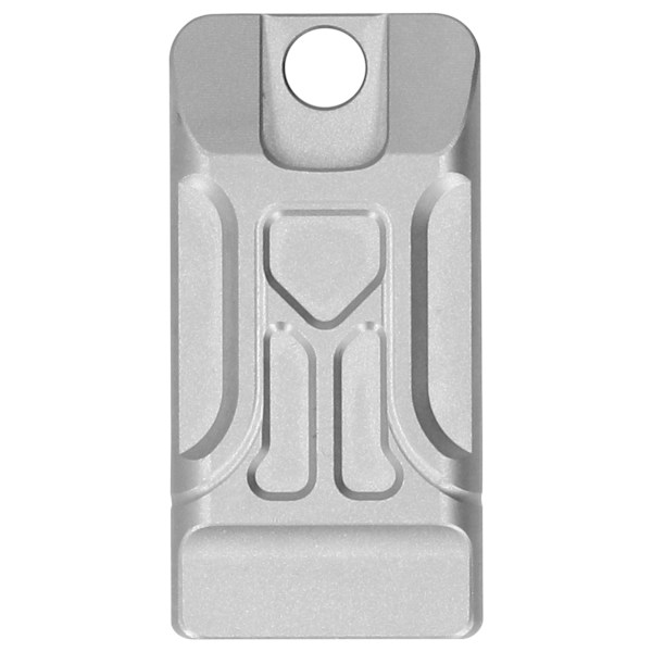 Emergency Survival Whistle Titanium Legering dubbla rör 120 decibel visselpipa för utomhusSandblästring