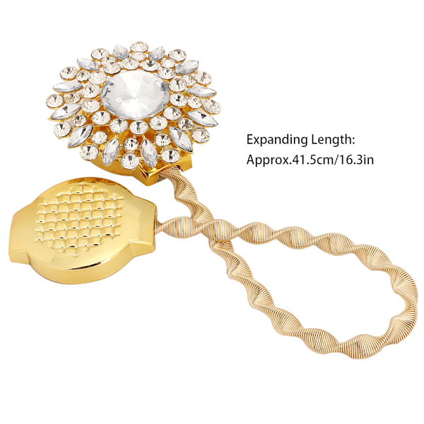 Mode Magnetisk Gardin Tieback Holder Spænde Clip Holdback Tie Back Hjem DecorGuld