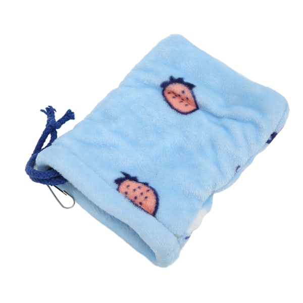 Hamster Sovepose Flanell Varm Myk Gjemmested Små Kjæledyr Henge Seng Med Kroker For Seilfly 18x15cm